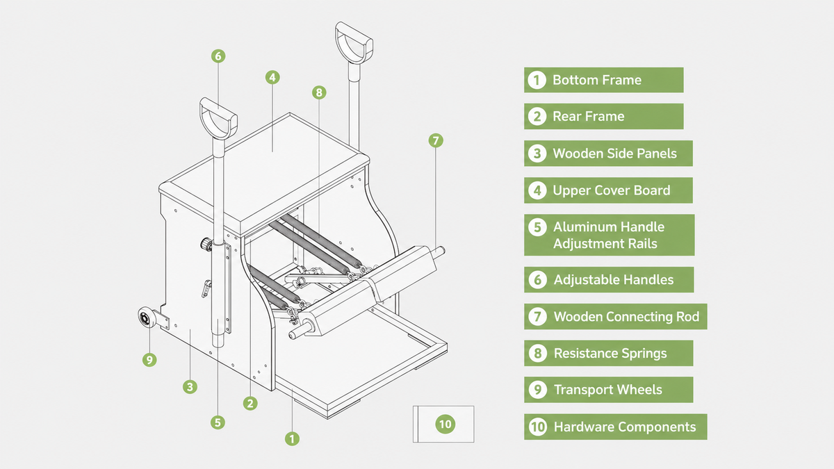 Pilates Combo Chair Assembly Instructions and User Manual