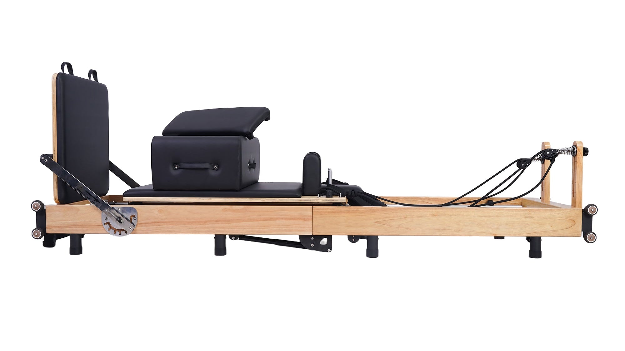 BR Oak Foldable Pilates Reformer – Studio-Level Foldable Reformer
