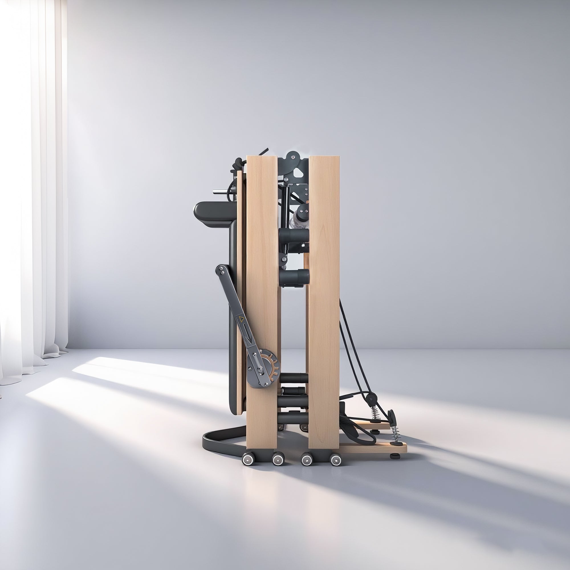 BR Oak Foldable Pilates Reformer – Studio-Level Foldable Reformer