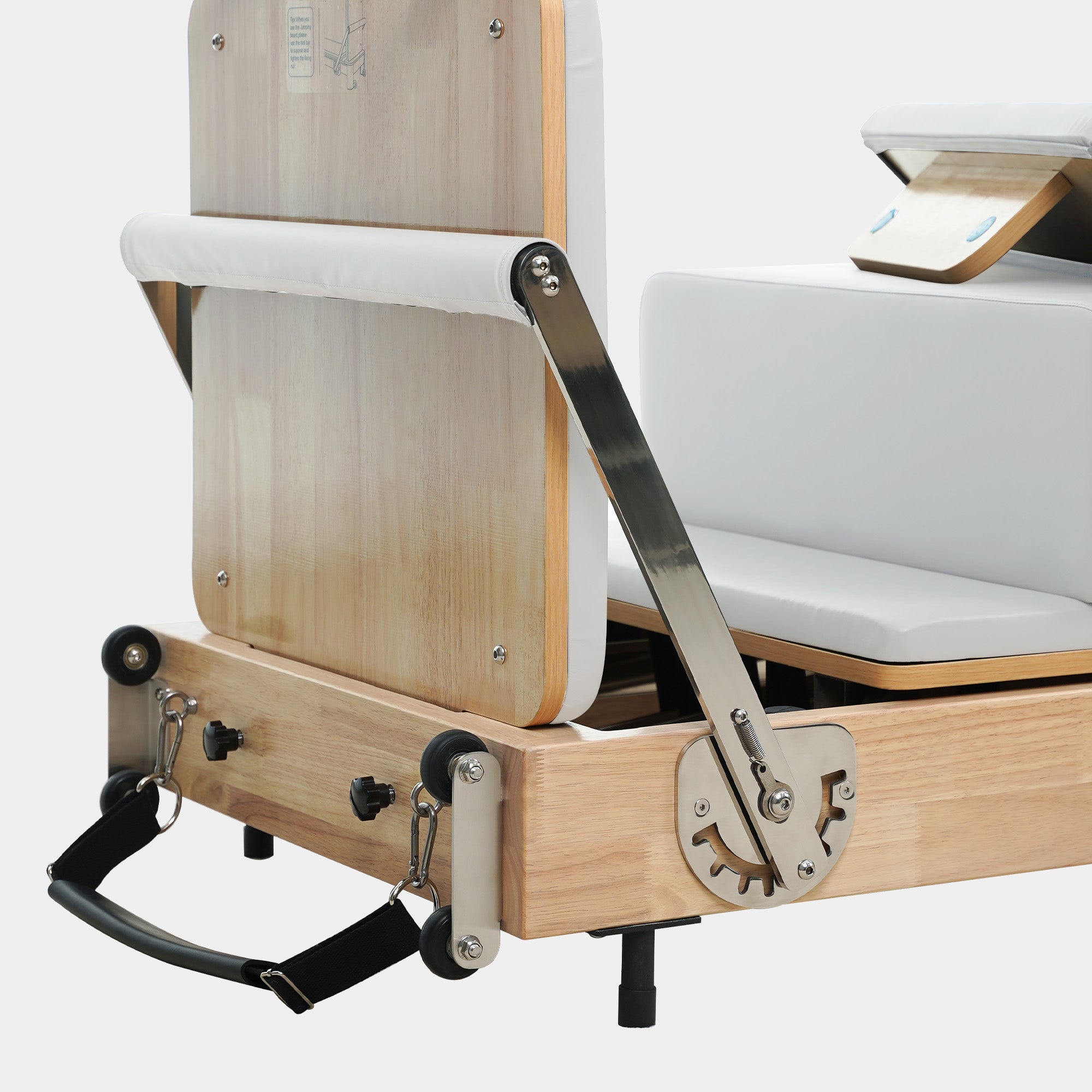 Solid Wood Foldable Pilates Reformer – Space-Saving