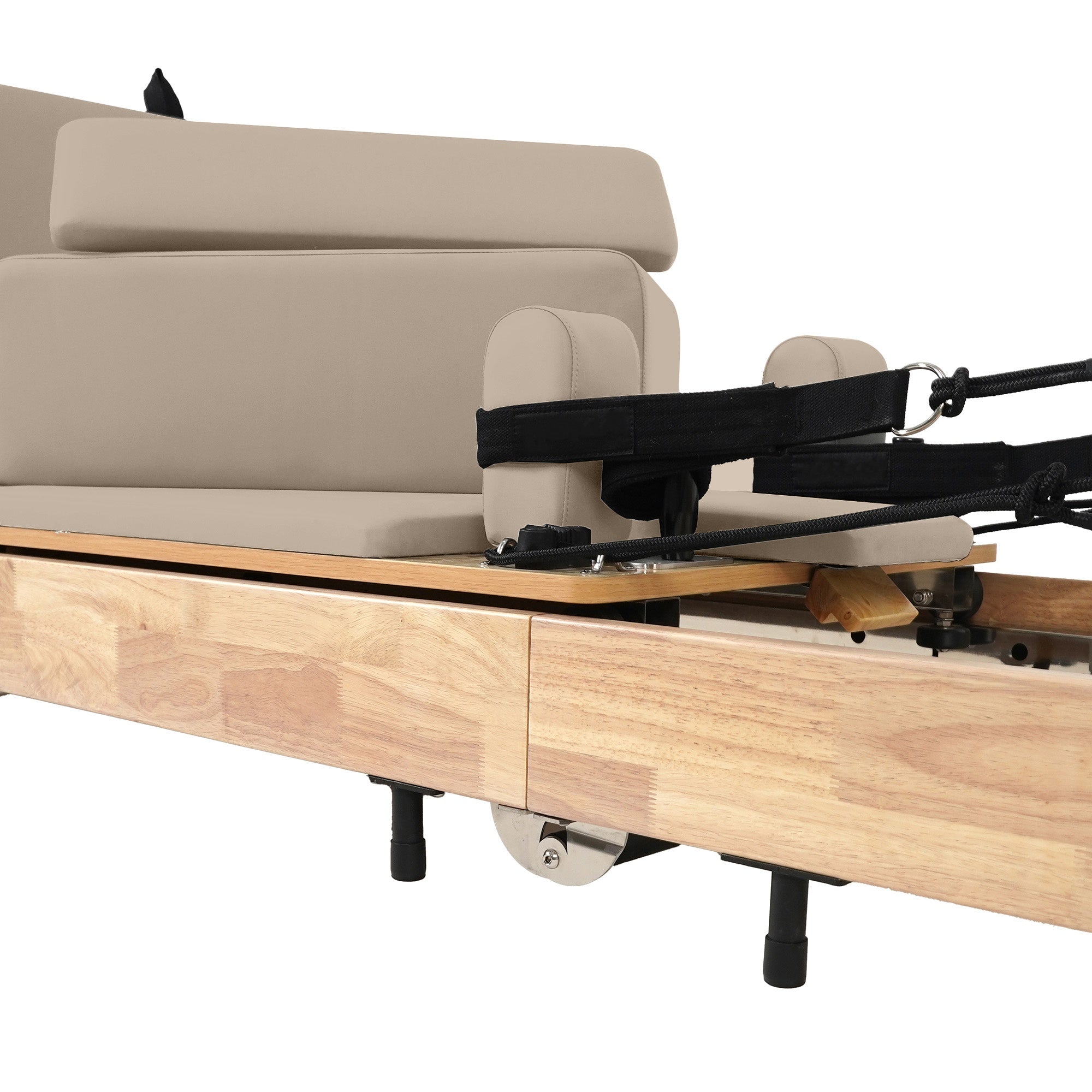 Oak Foldable Pilates Reformer – Space-Saving
