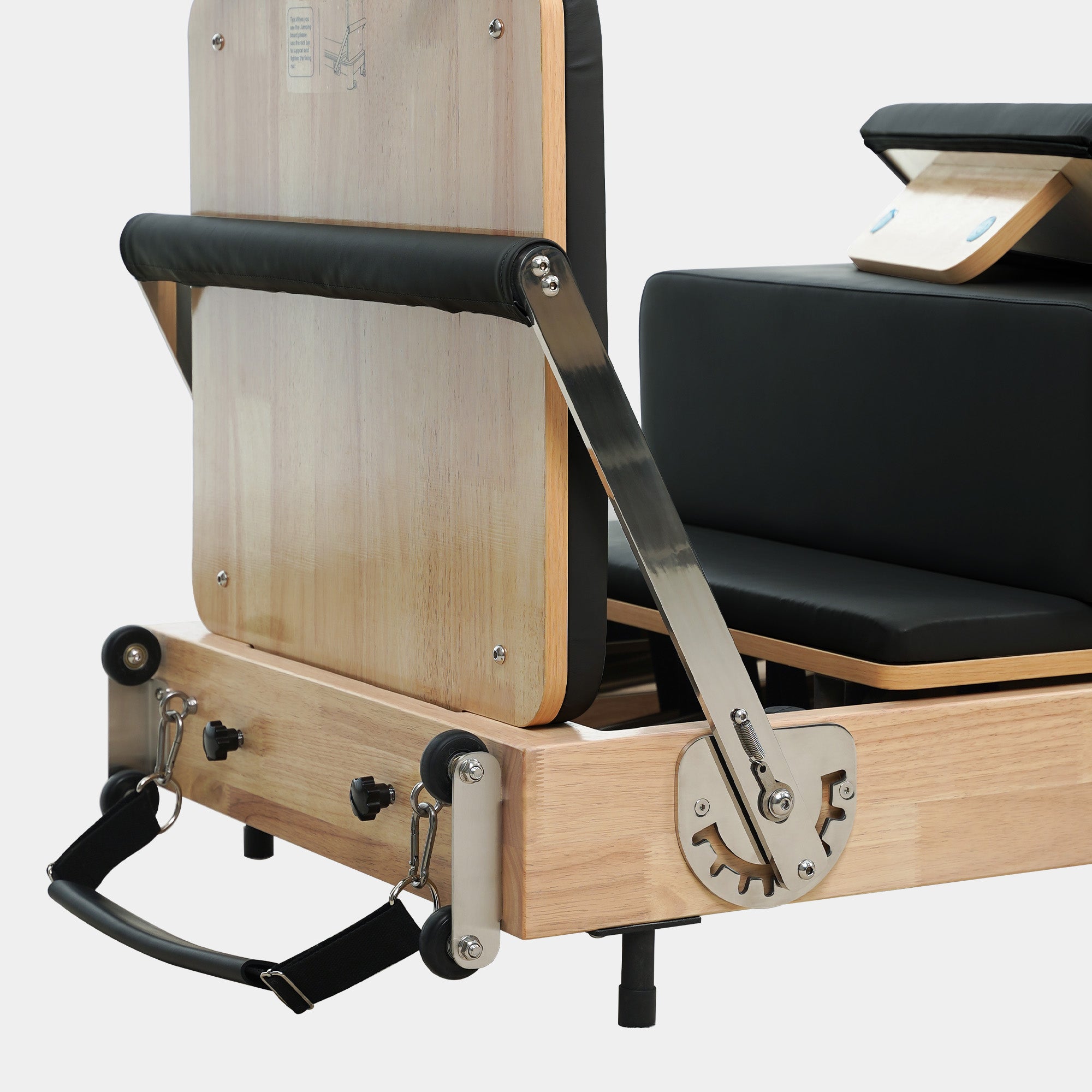 Solid Wood Foldable Pilates Reformer – Space-Saving