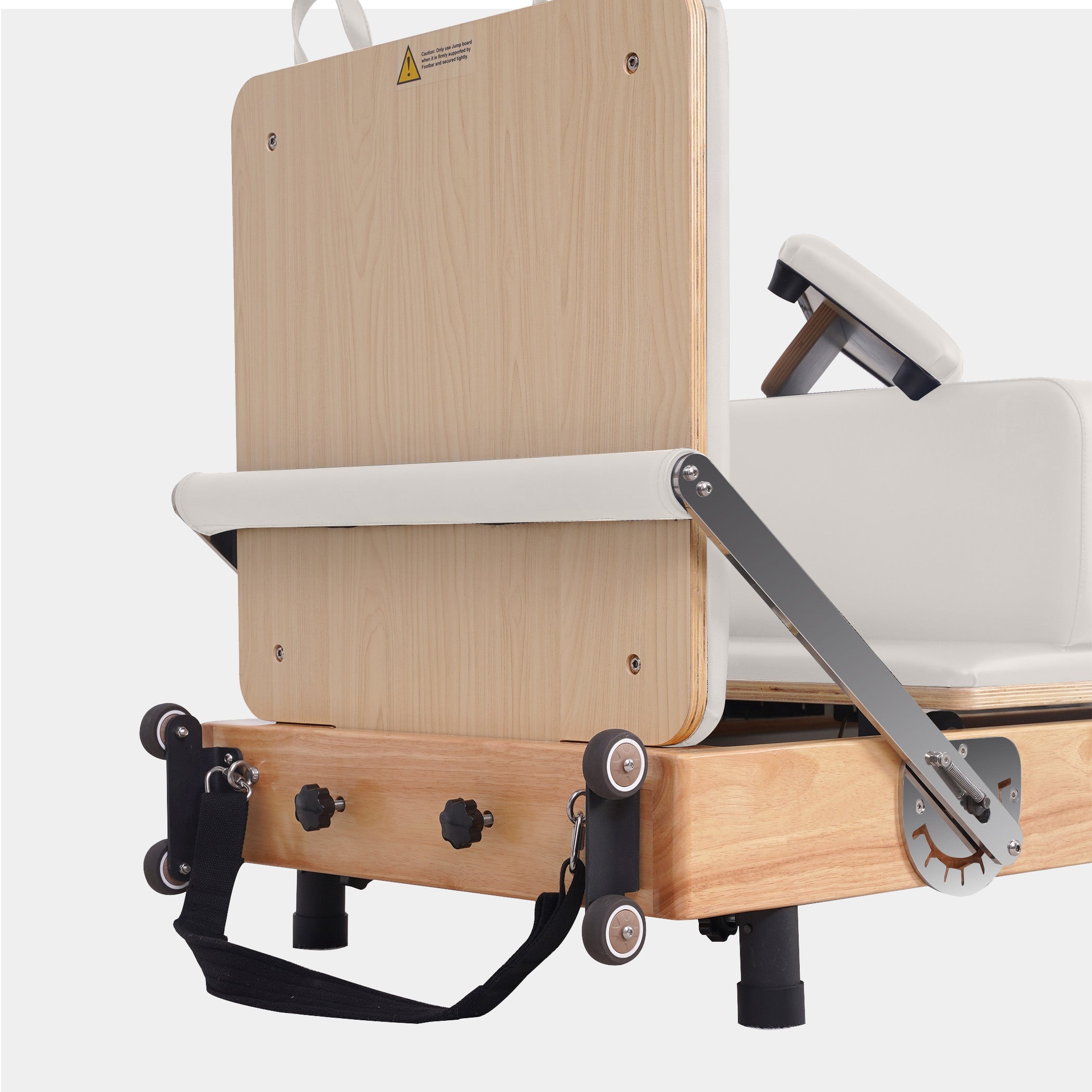 BR Oak Foldable Pilates Reformer – Studio-Level Foldable Reformer White