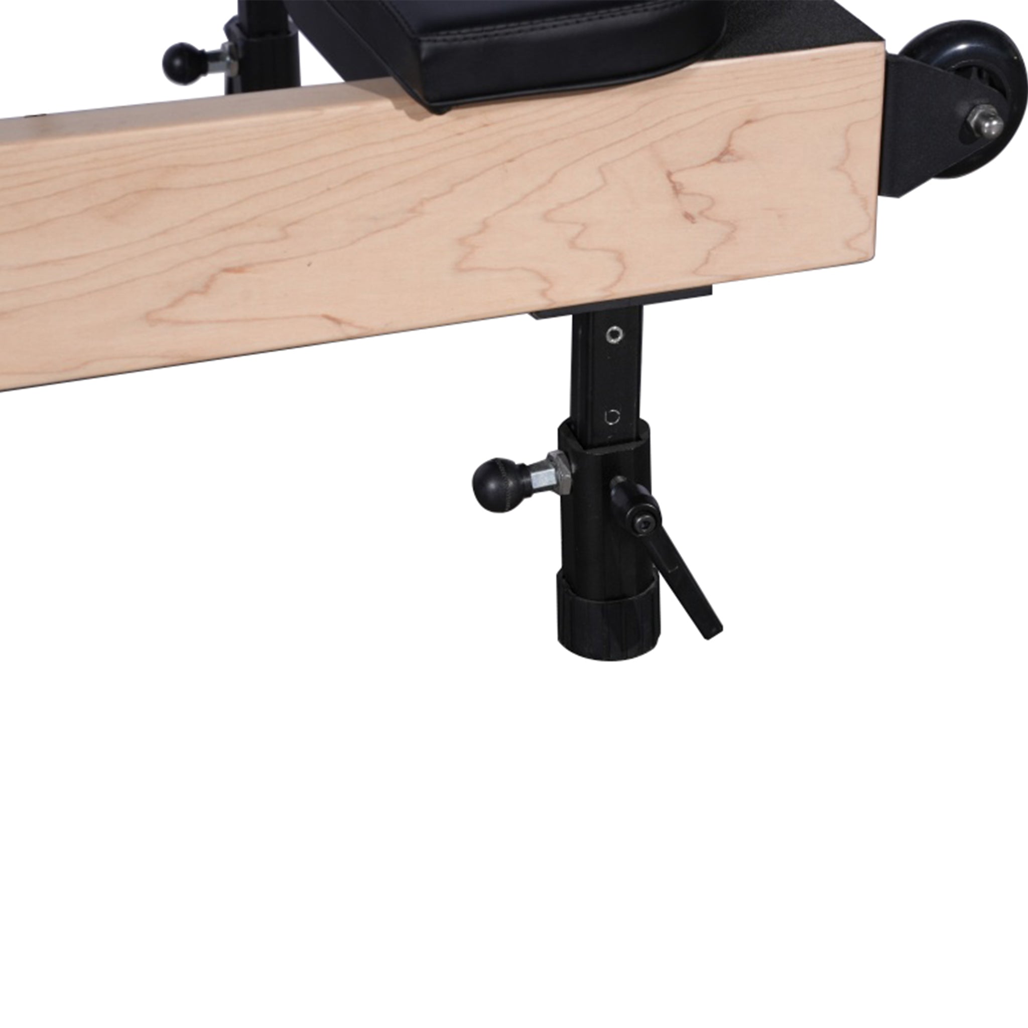 Foldable Maple Pilates Reformer with Adjustable Legs