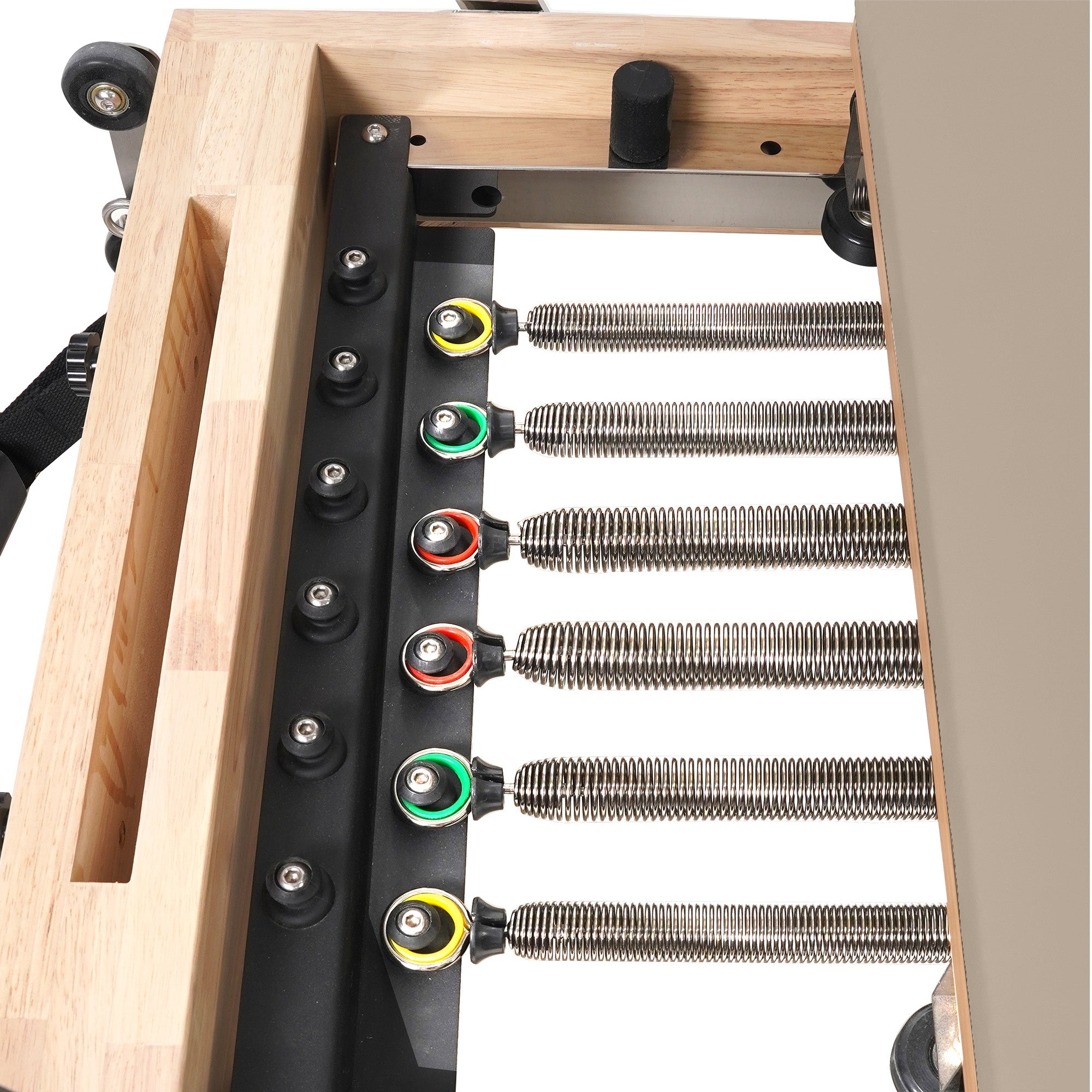 Oak Foldable Pilates Reformer – Space-Saving