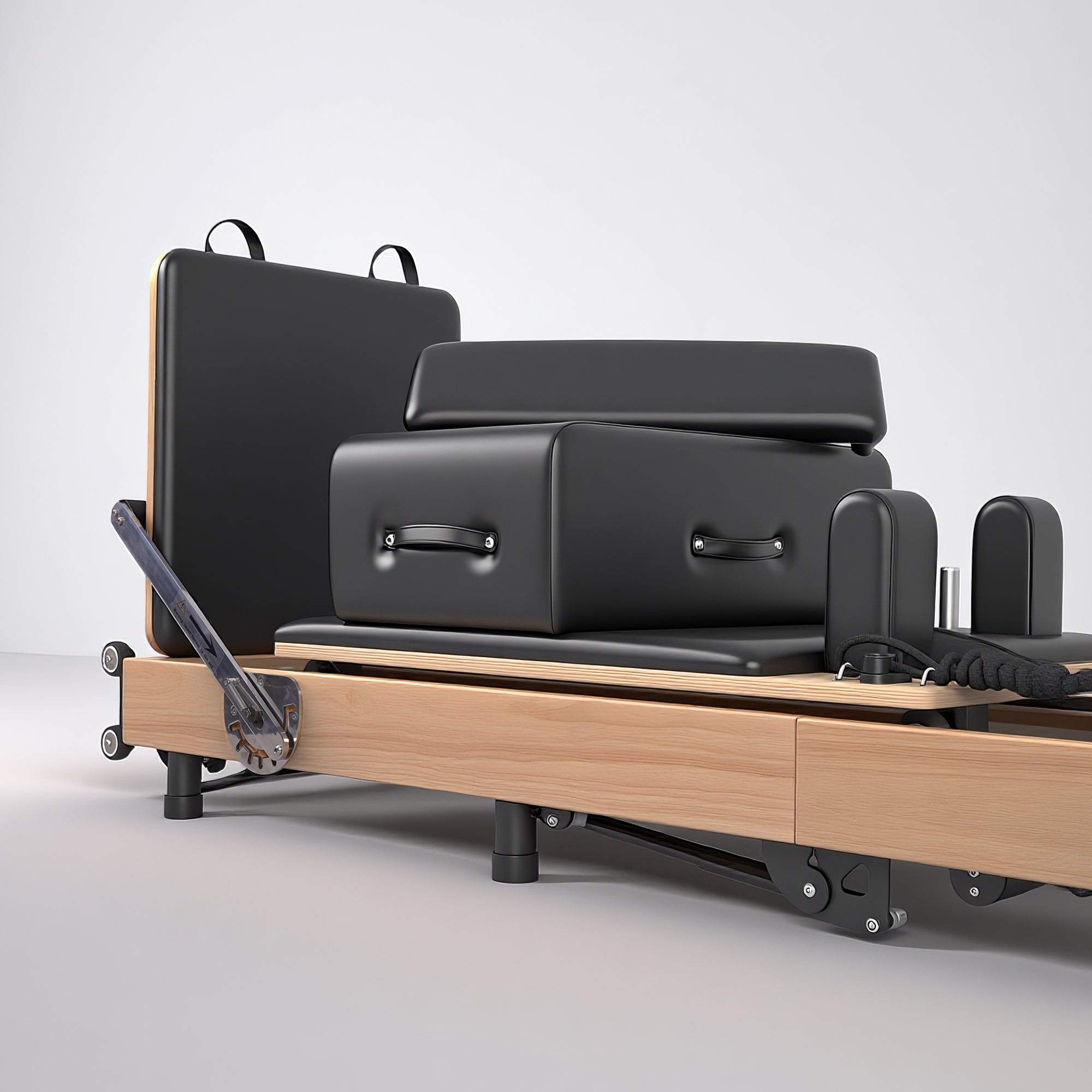 BR Oak Foldable Pilates Reformer – Studio-Level Foldable Reformer