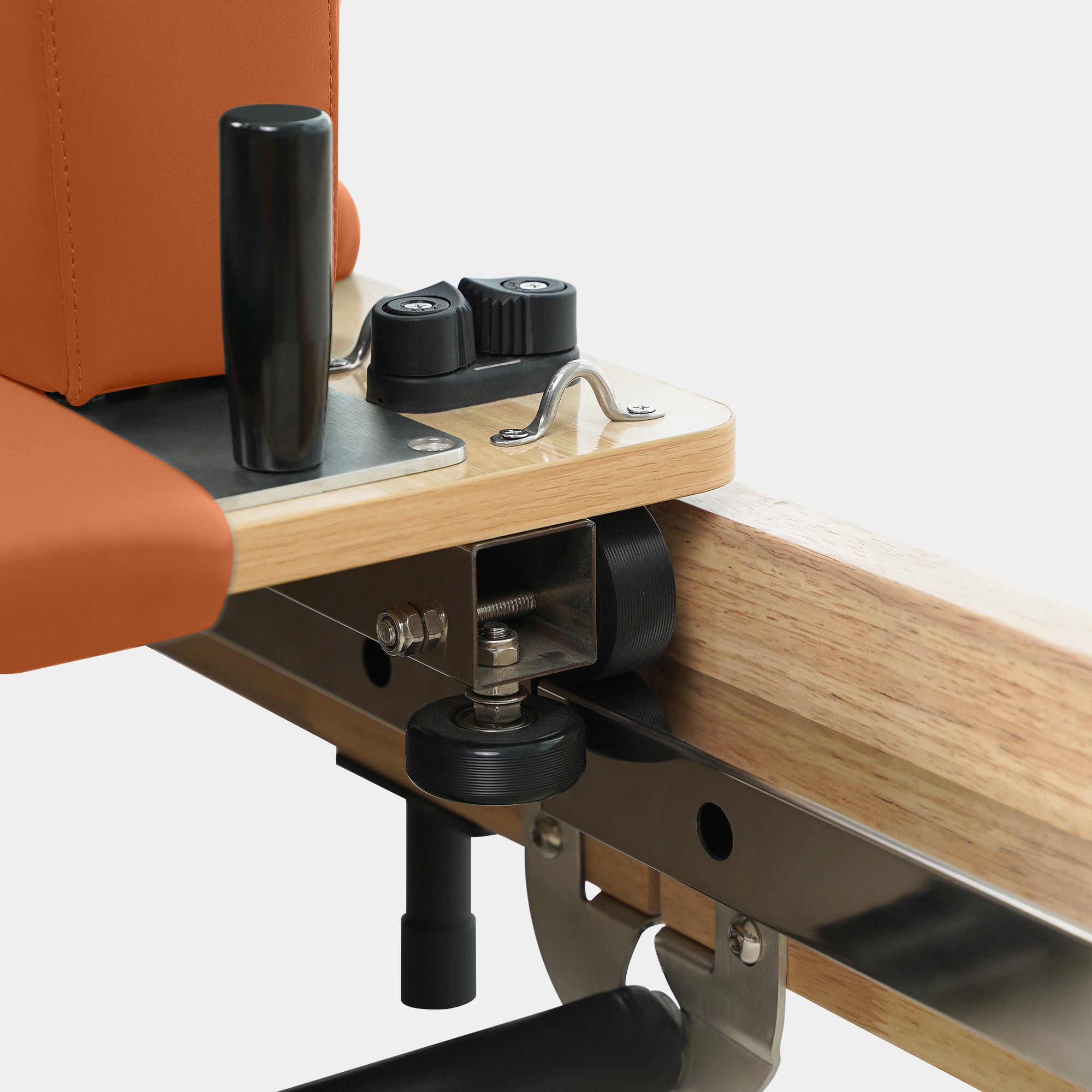 Solid Wood Foldable Pilates Reformer – Space-Saving