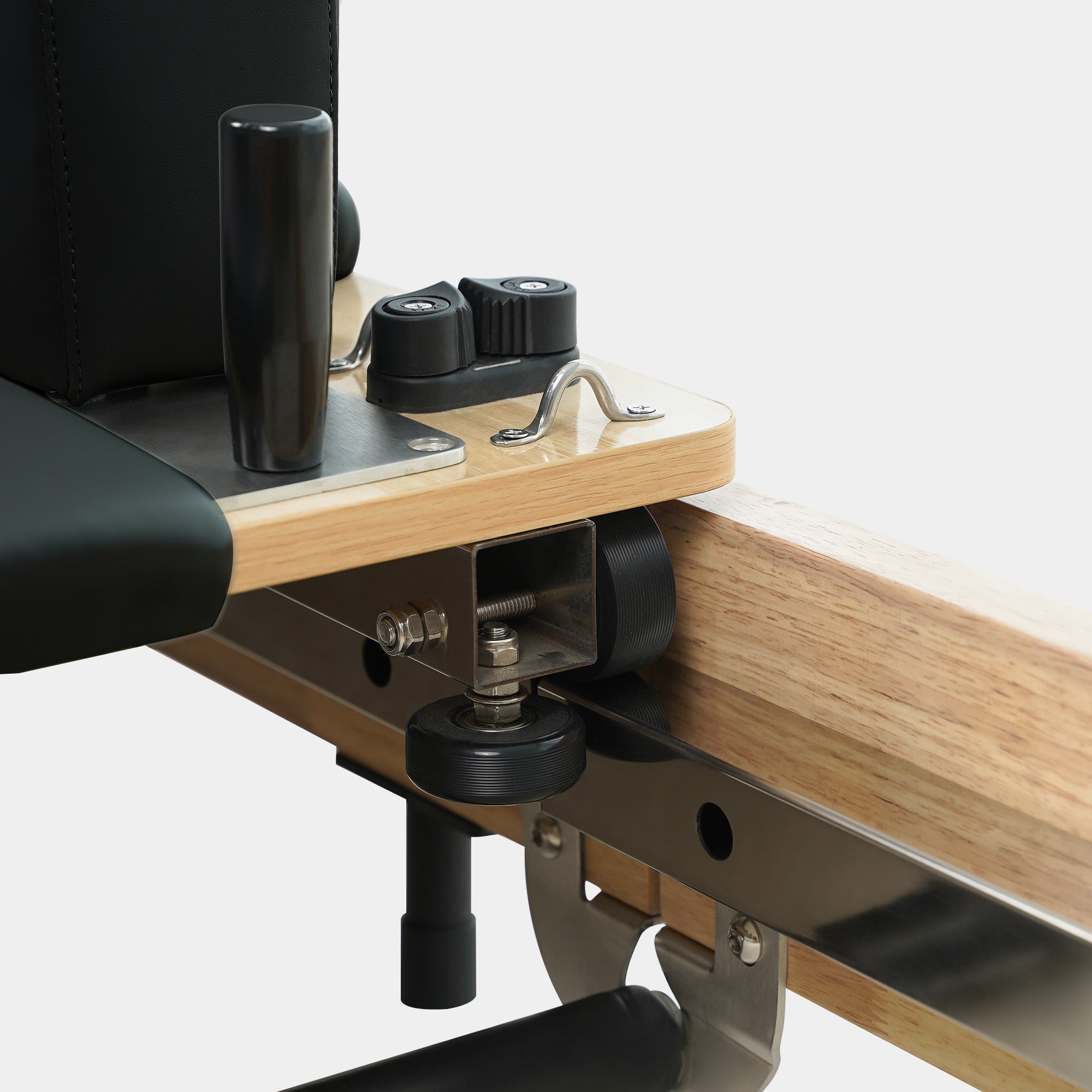Solid Wood Foldable Pilates Reformer – Space-Saving