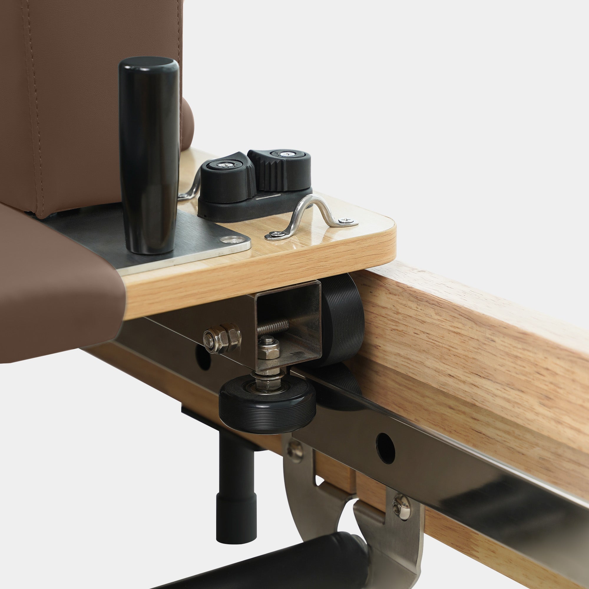 Solid Wood Foldable Pilates Reformer – Space-Saving