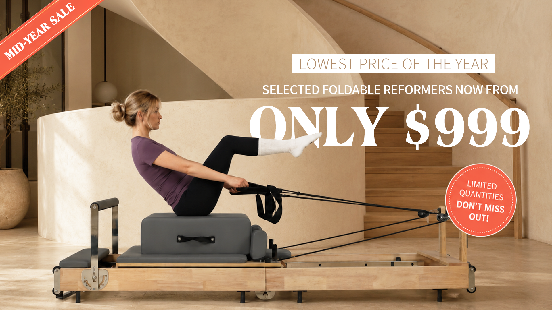Mid-Year Reformer Sale: Save Up to $1000 on Selected Pilates Reformers