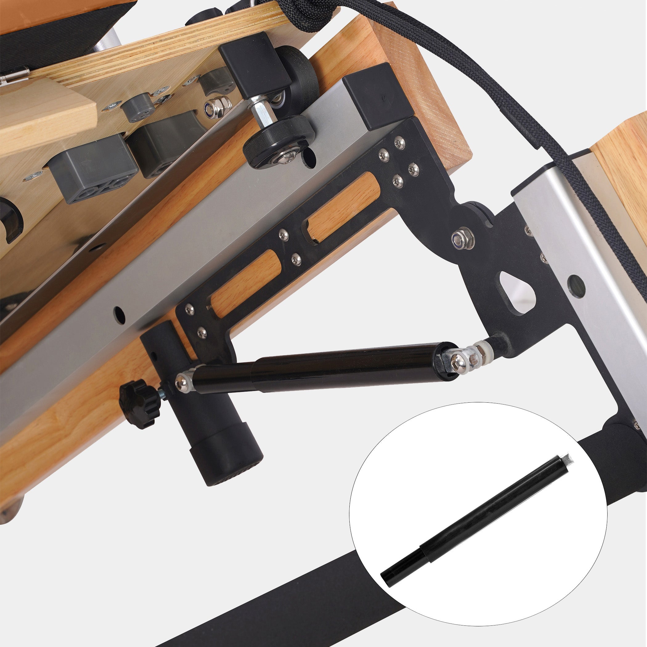 BR Oak Foldable Pilates Reformer – Studio-Level Foldable Reformer Orange