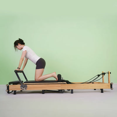 BR Oak Foldable Pilates Reformer – Studio-Level Foldable Reformer