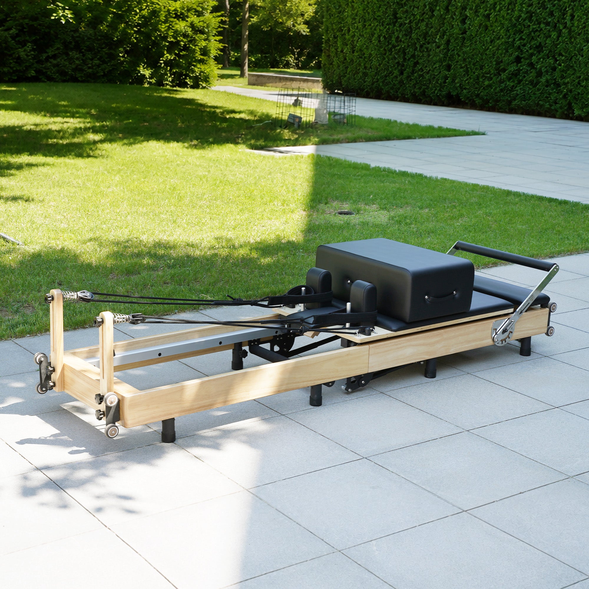 BR Oak Foldable Pilates Reformer – Studio-Level Foldable Reformer