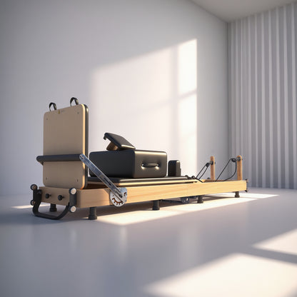 BR Oak Foldable Pilates Reformer – Studio-Level Foldable Reformer