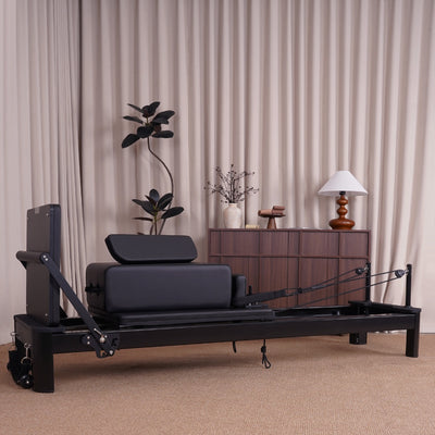 Black Aluminum Pilates Reformer