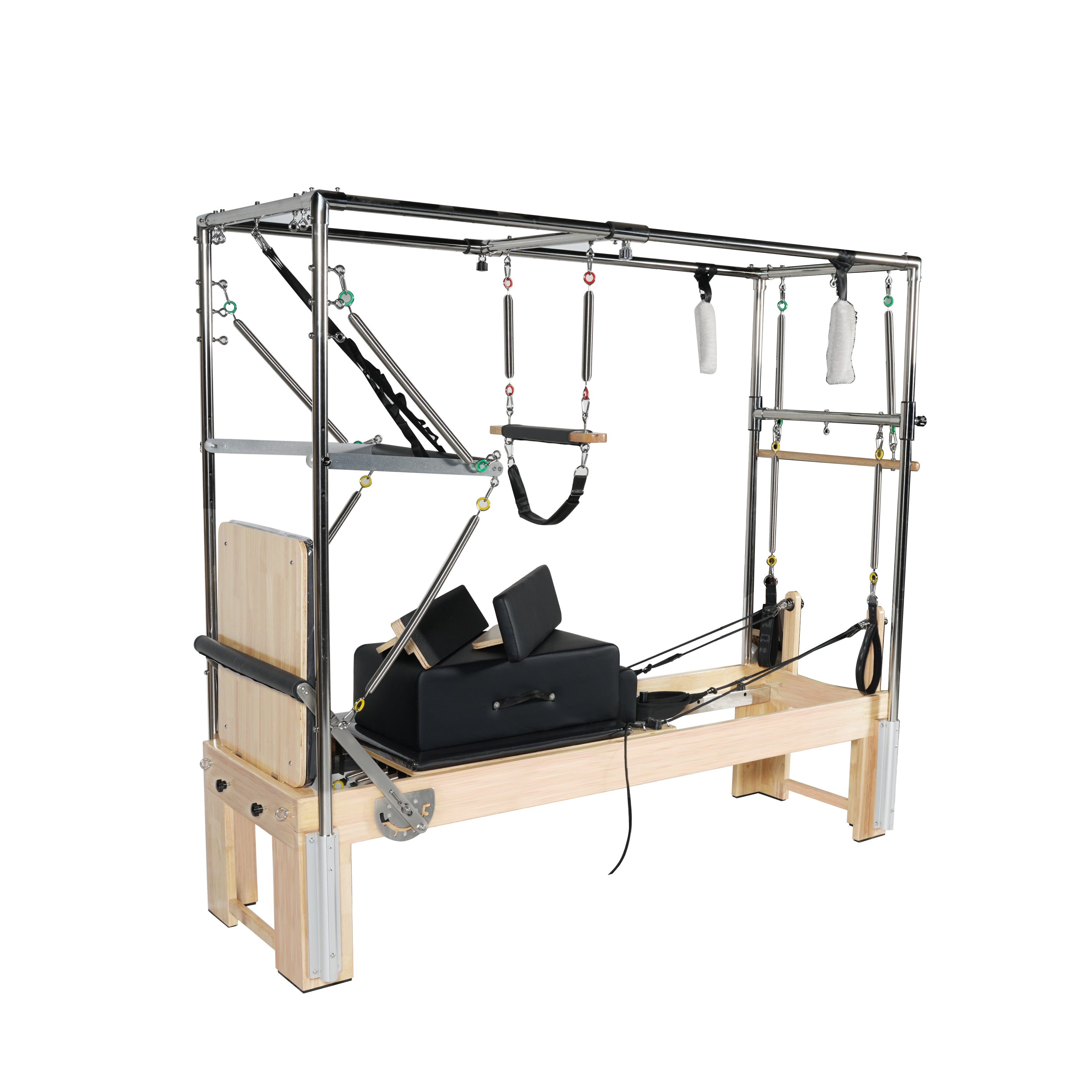 Maple 3-in-1 Pilates Reformer – Tower, Reformer & Cadillac#color_black