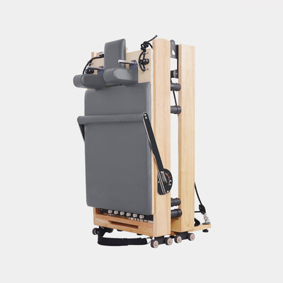 BR Oak Foldable Pilates Reformer – Studio-Level Foldable Reformer Grey