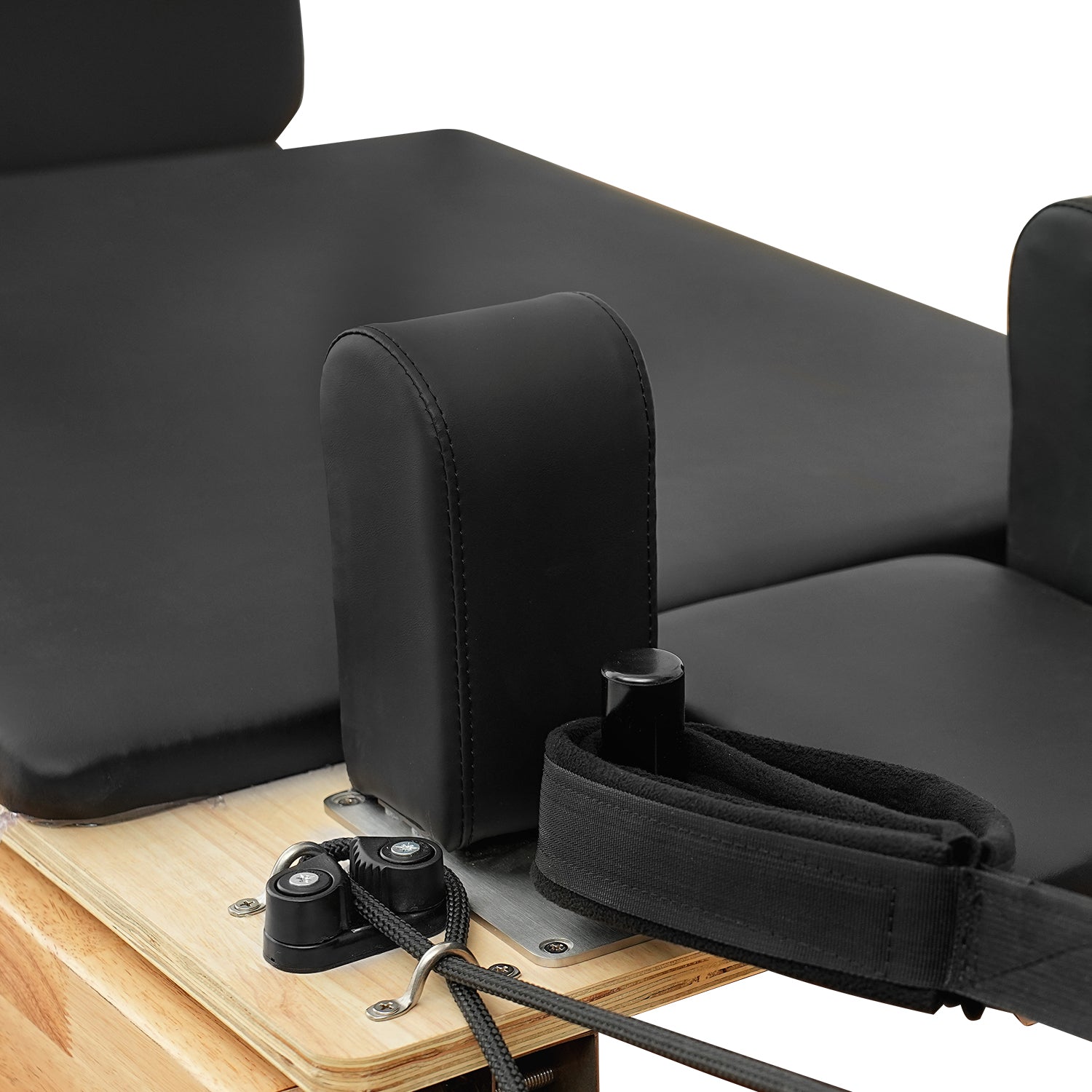 Oak Foldable Pilates Reformer – Space-Saving,