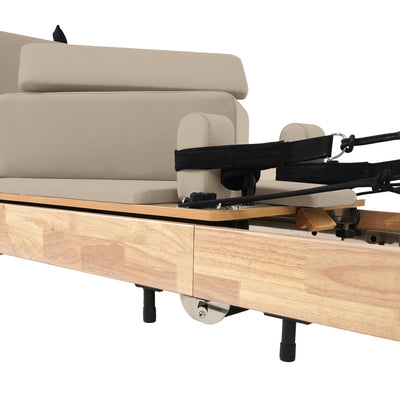 Solid Wood Foldable Pilates Reformer – Space-Saving