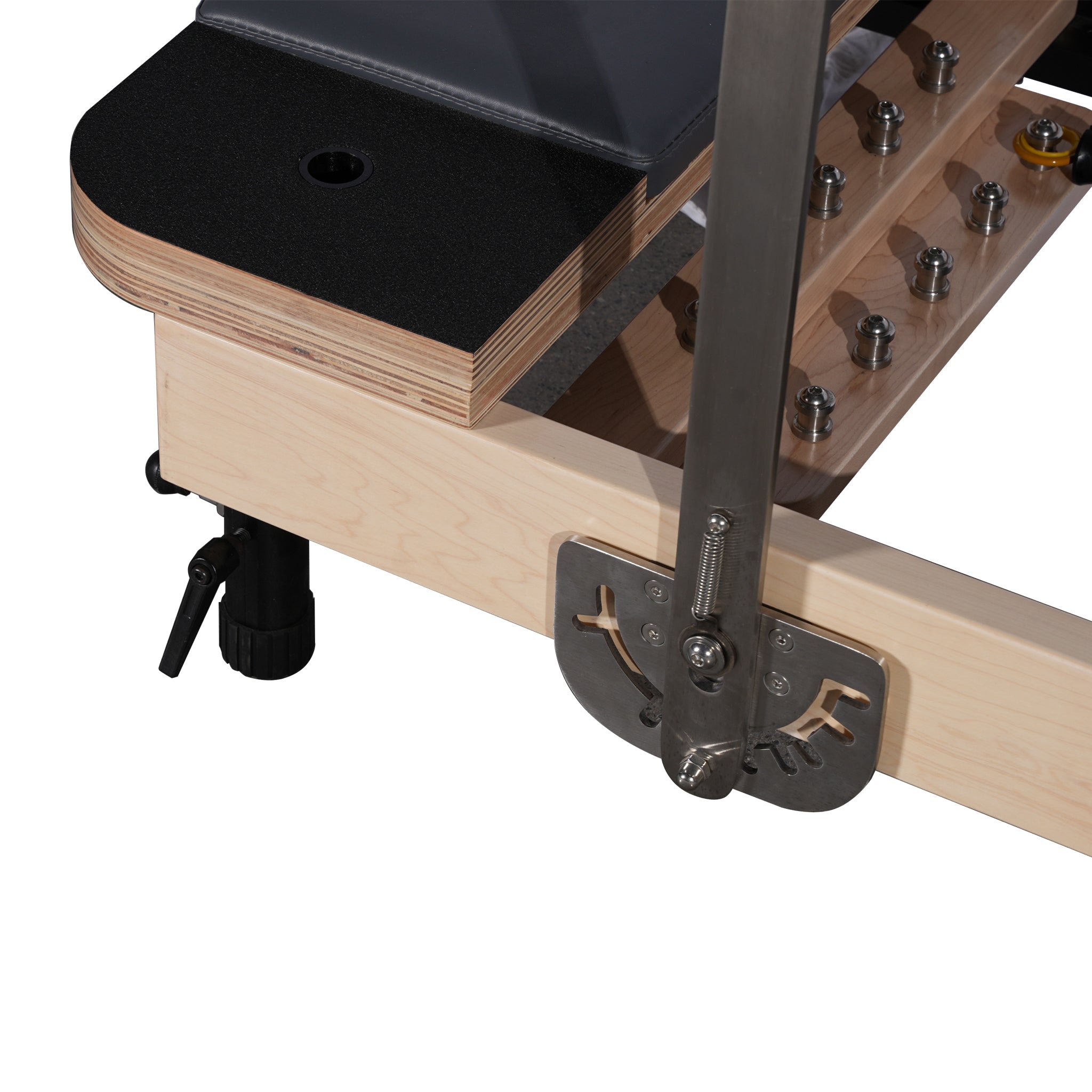 Maple Wood Pilates Reformer with Adjustable Height Legs