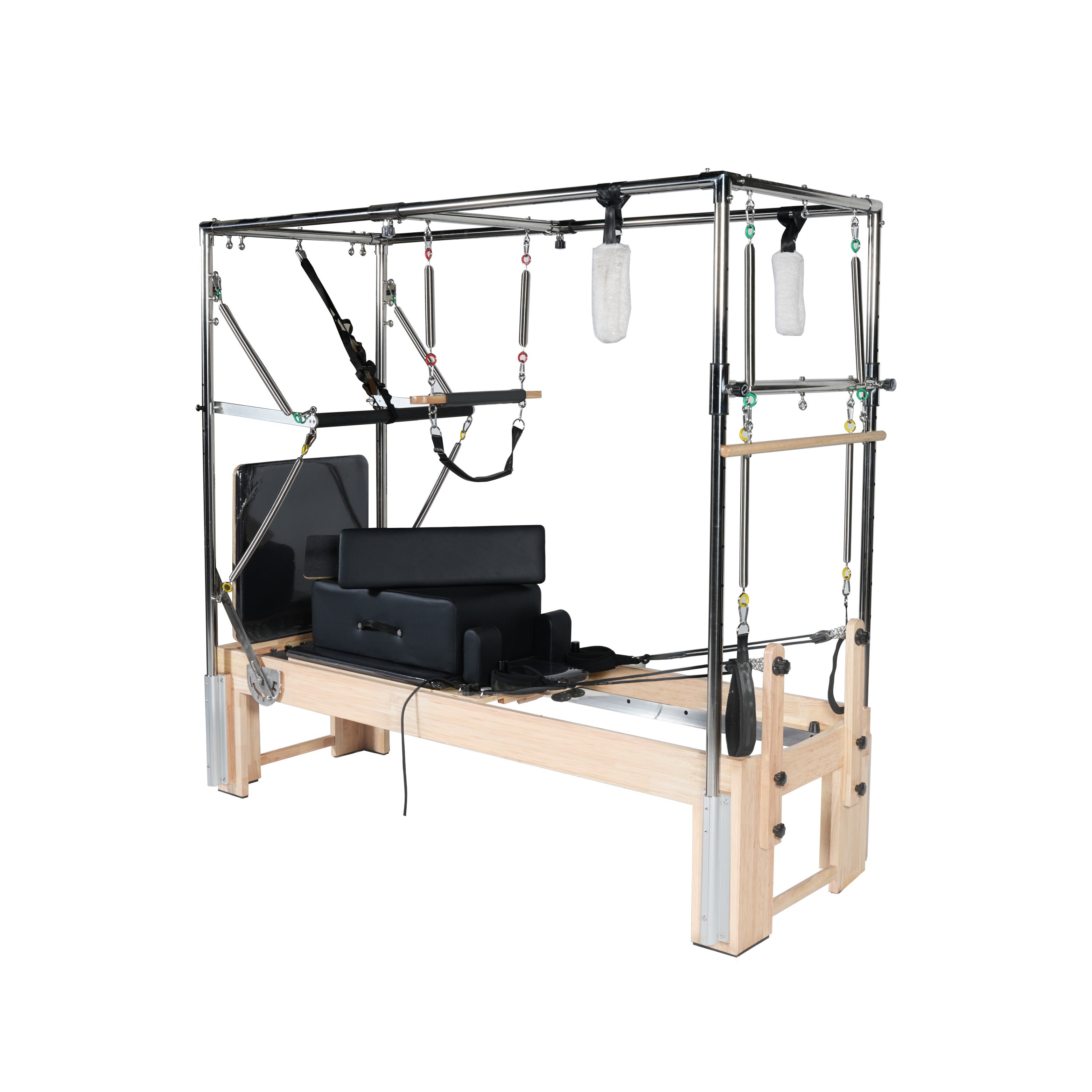 Maple 3-in-1 Pilates Reformer – Tower, Reformer & Cadillac#color_black