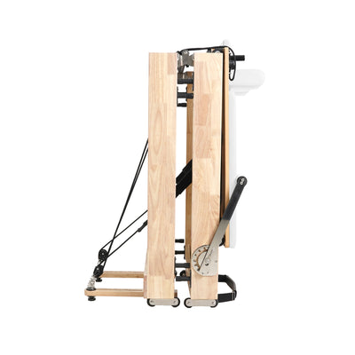 Solid Wood Foldable Pilates Reformer – Space-Saving