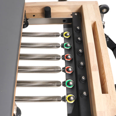 Solid Wood Foldable Pilates Reformer – Space-Saving