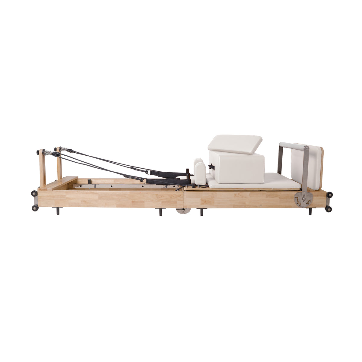 Oak Foldable Pilates Reformer – Space-Saving, Studio-Grade Performance